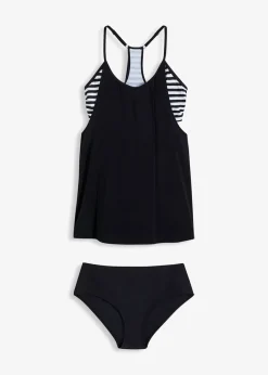 Best Tankini largo (2 piezas) con look a capas Mujer Ropa De Baño Cubridora|Tankinis