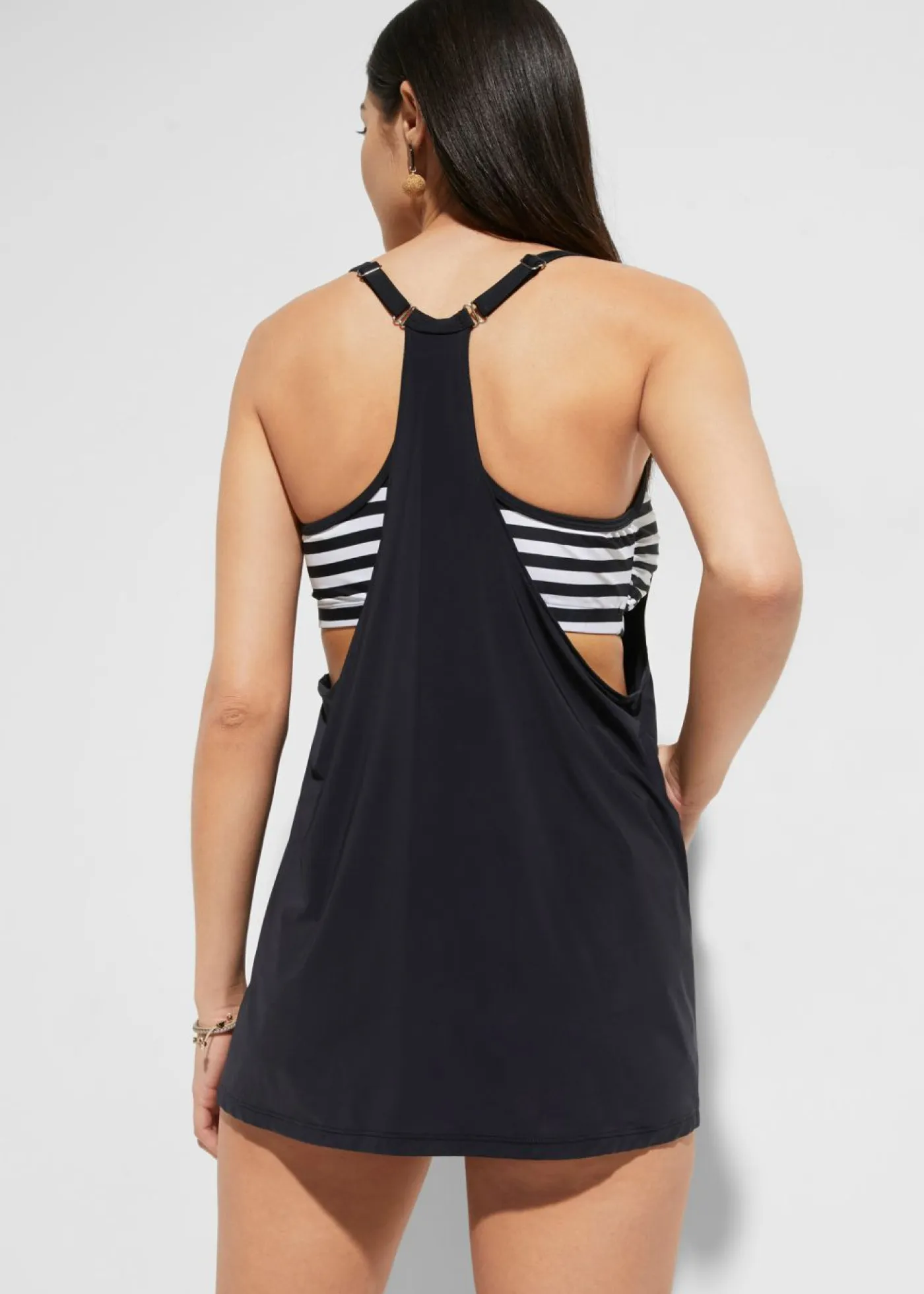 Best Tankini largo (2 piezas) con look a capas Mujer Ropa De Baño Cubridora|Tankinis