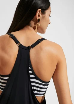 Best Tankini largo (2 piezas) con look a capas Mujer Ropa De Baño Cubridora|Tankinis