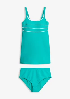Hot Tankini largo con costuras decorativas (2 piezas) Mujer Tankinis