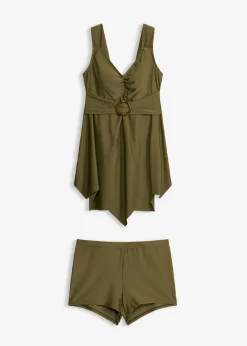 Outlet Tankini largo con tirantes anchos (2 piezas) Mujer Tankinis|Novedades