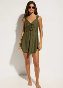 Outlet Tankini largo con tirantes anchos (2 piezas) Mujer Tankinis|Novedades
