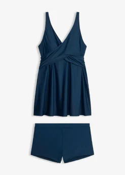 Online Tankini largo (2 piezas) con escote en V Mujer Tankinis