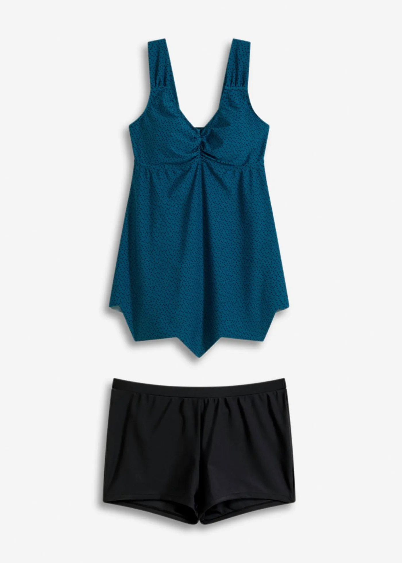 Online Tankini largo (2 piezas) de dobladillo irregular Mujer Tankinis