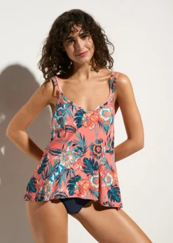 Online Tankini (2 piezas) con escote en V Mujer Tankinis
