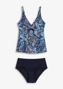 Tankini (2 piezas) con pequeño cordón Mujer Tankinis