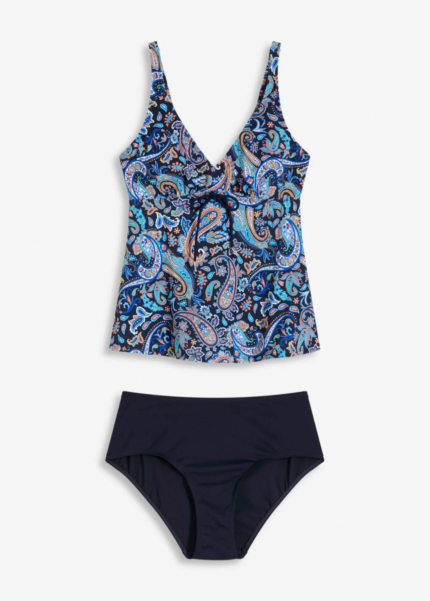 Tankini (2 piezas) con pequeño cordón Mujer Tankinis