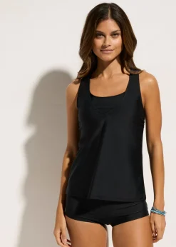 Online Tankini (3 piezas) con top tipo bandeau Mujer Tankinis|Novedades