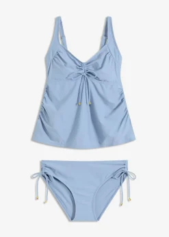 Hot Tankini premamá (2 piezas) con cinta para anudar Mujer Ropa De Baño Premamá|Tankinis