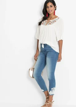 Best Túnica arrugada de viscosa suave Mujer Camisas Y Blusas