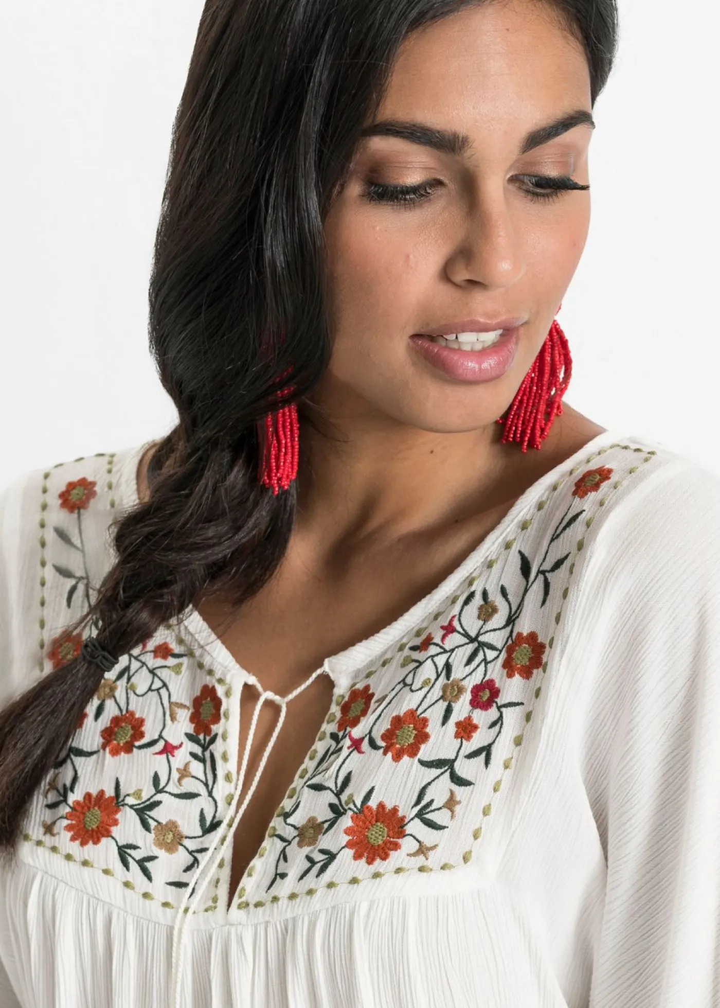 Best Túnica arrugada de viscosa suave Mujer Camisas Y Blusas