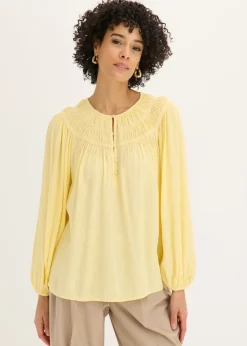 Sale Túnica con cintas de encaje Mujer Camisas Y Blusas|Novedades