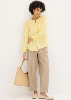 Sale Túnica con cintas de encaje Mujer Camisas Y Blusas|Novedades