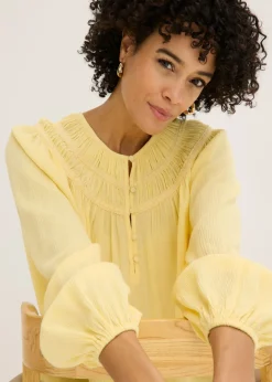 Sale Túnica con cintas de encaje Mujer Camisas Y Blusas|Novedades