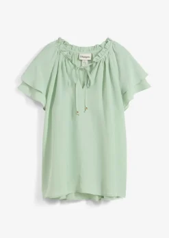 Hot Túnica con contenido de seda Mujer Premium|Camisas Y Blusas