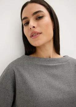 Online Túnica con diseño en espiga de tejido firme Mujer Camisas Y Blusas