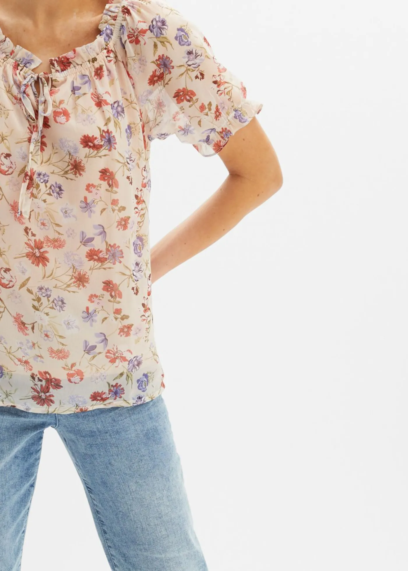 Online Túnica con escote bañera Mujer Camisas Y Blusas