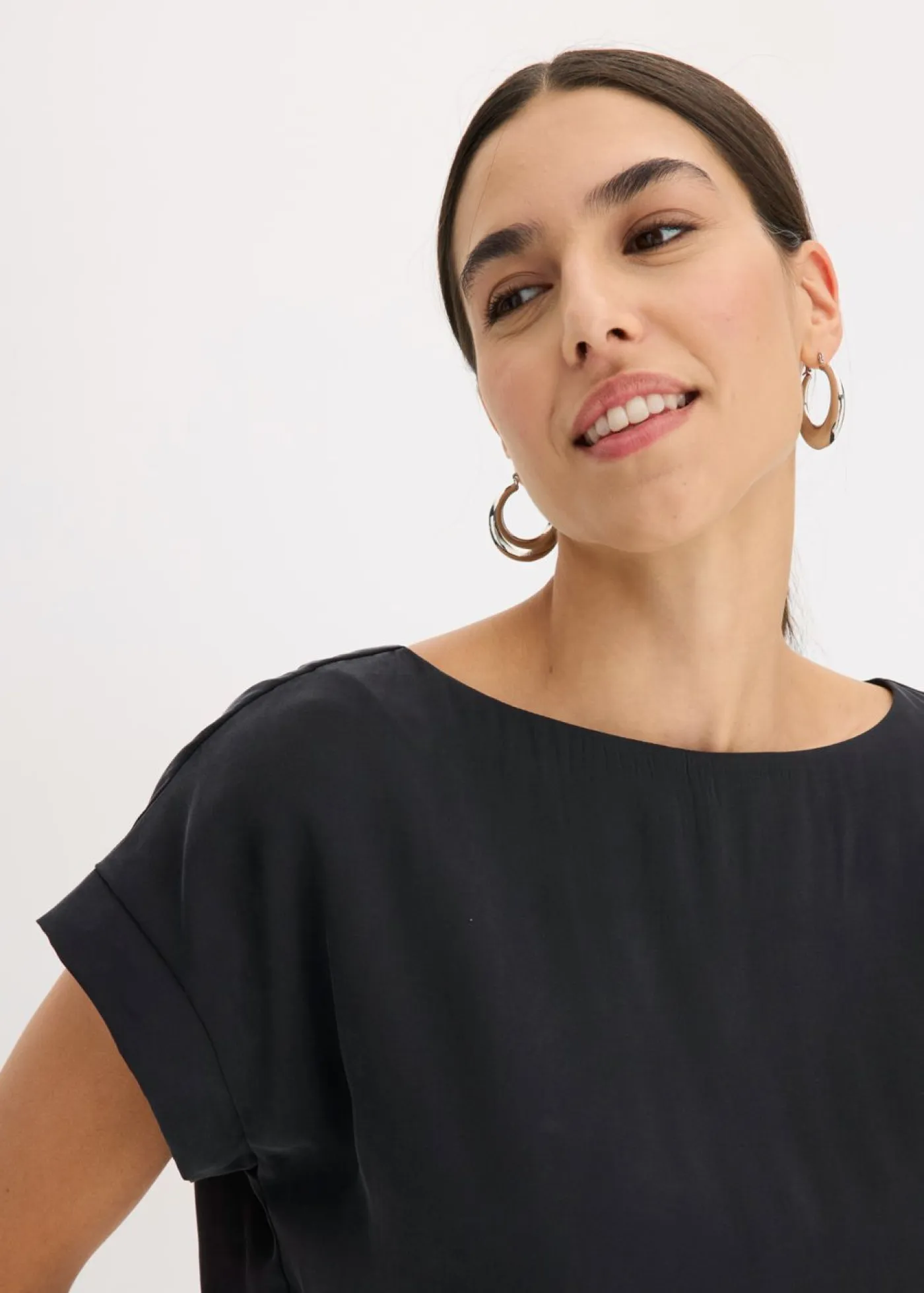Outlet Túnica con escote barco Mujer Camisas Y Blusas