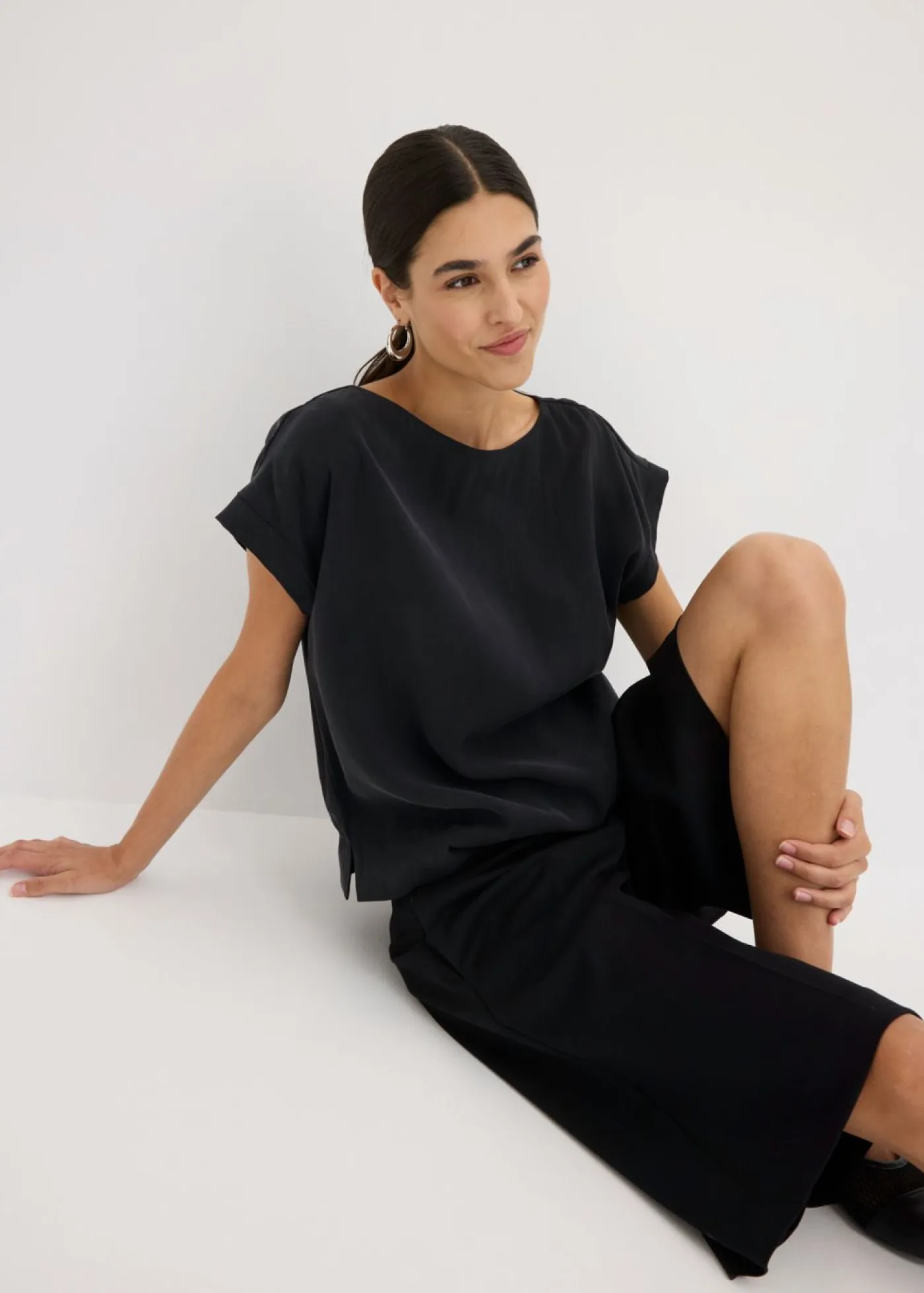 Outlet Túnica con escote barco Mujer Camisas Y Blusas