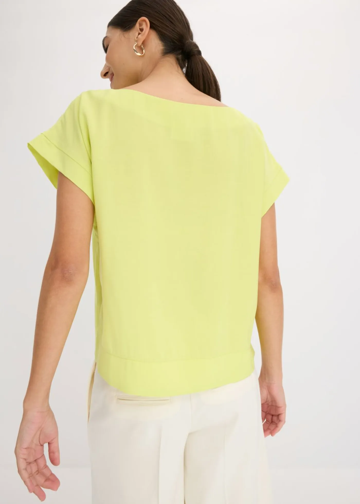 Túnica con escote barco Mujer Camisas Y Blusas
