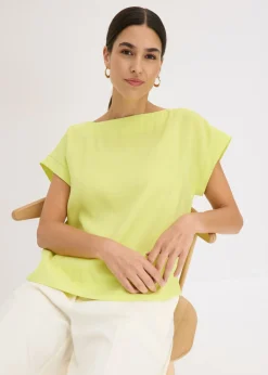 Túnica con escote barco Mujer Camisas Y Blusas