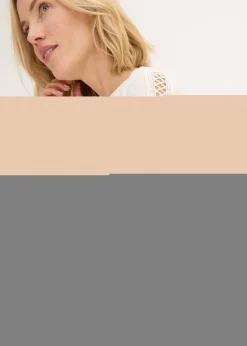 New Túnica con estructura y cinta de encaje Mujer Camisas Y Blusas