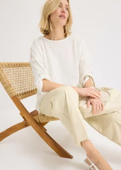 New Túnica con estructura y cinta de encaje Mujer Camisas Y Blusas