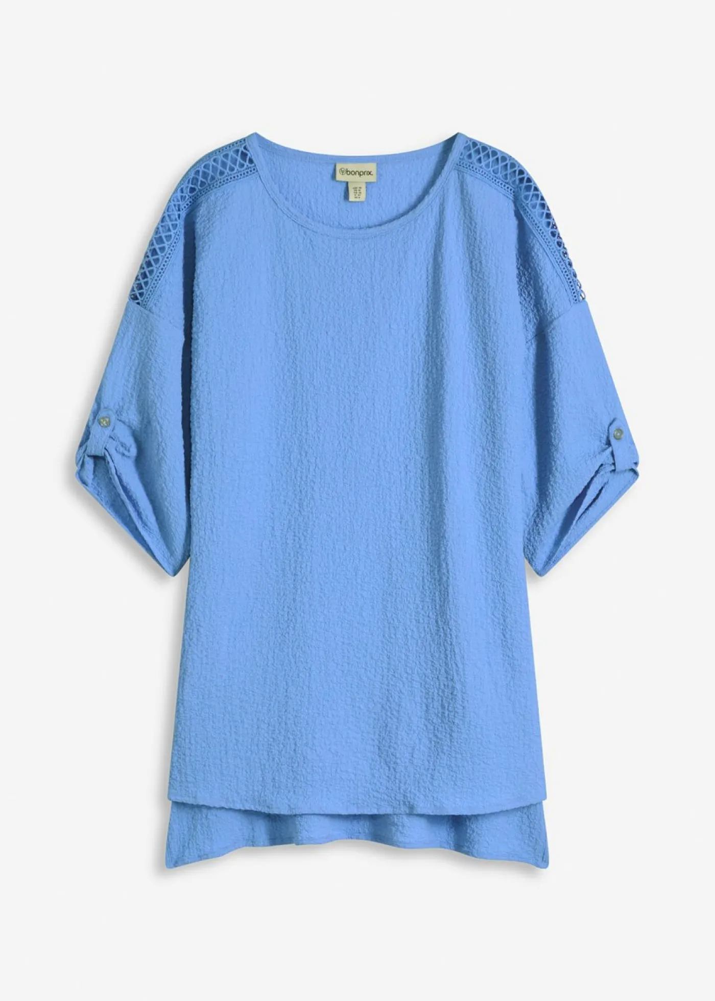 Túnica con estructura y cinta de encaje Mujer Camisas Y Blusas