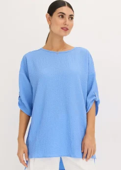 Túnica con estructura y cinta de encaje Mujer Camisas Y Blusas