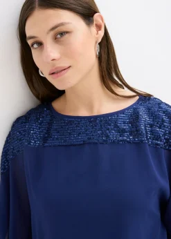 Best Túnica con lentejuelas Mujer Camisas Y Blusas|Ropa Elegante