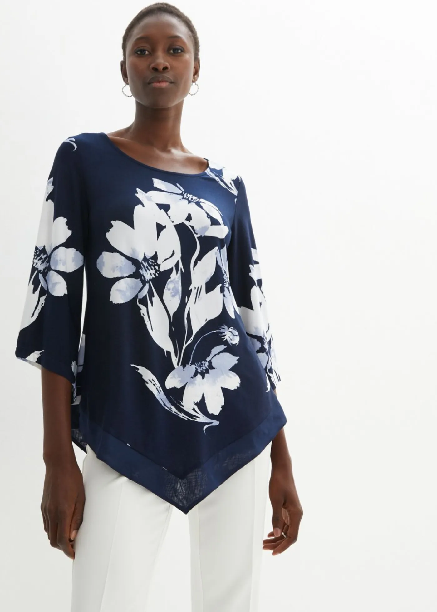 New Túnica con patrón de flores Mujer Camisetas