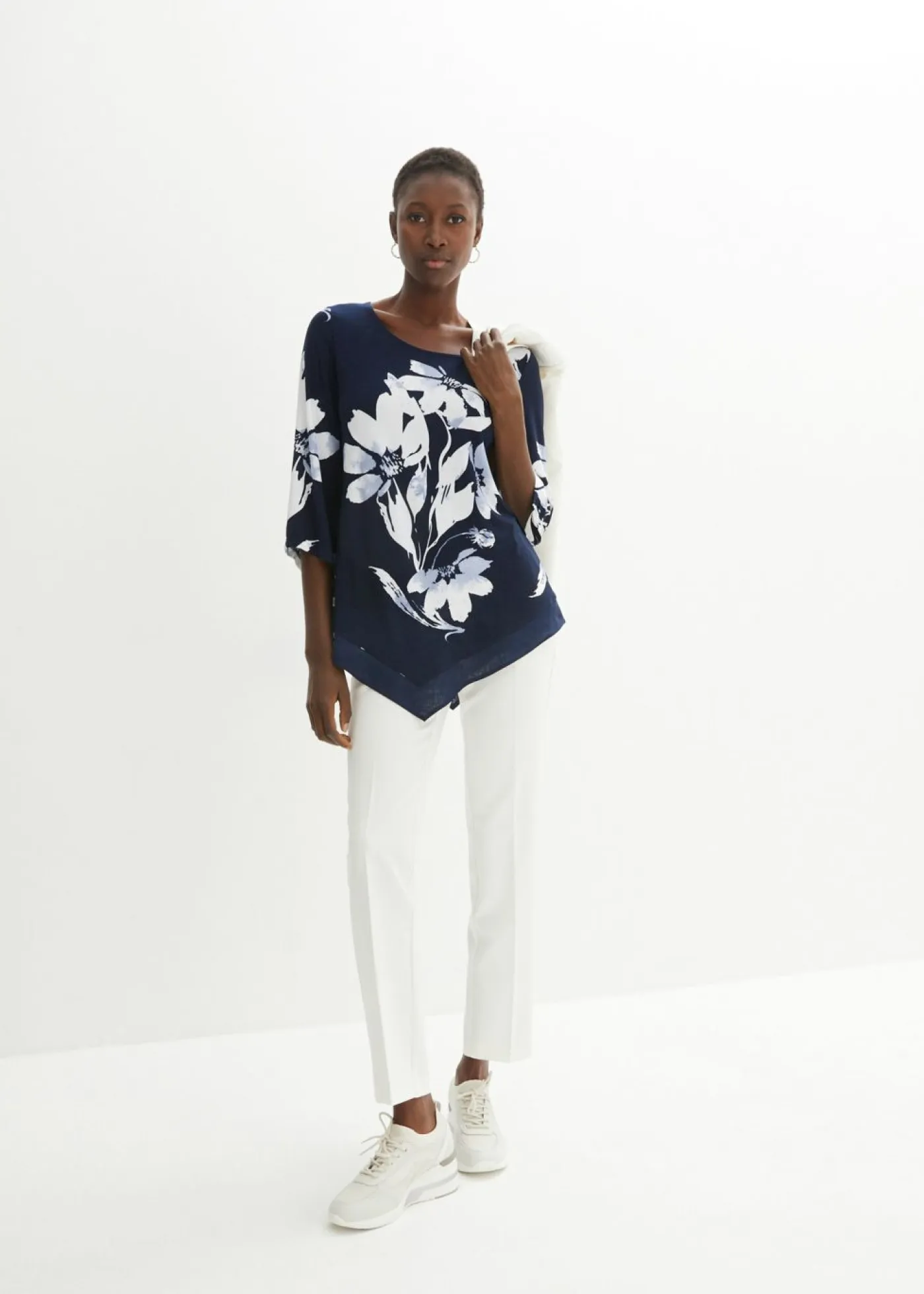New Túnica con patrón de flores Mujer Camisetas