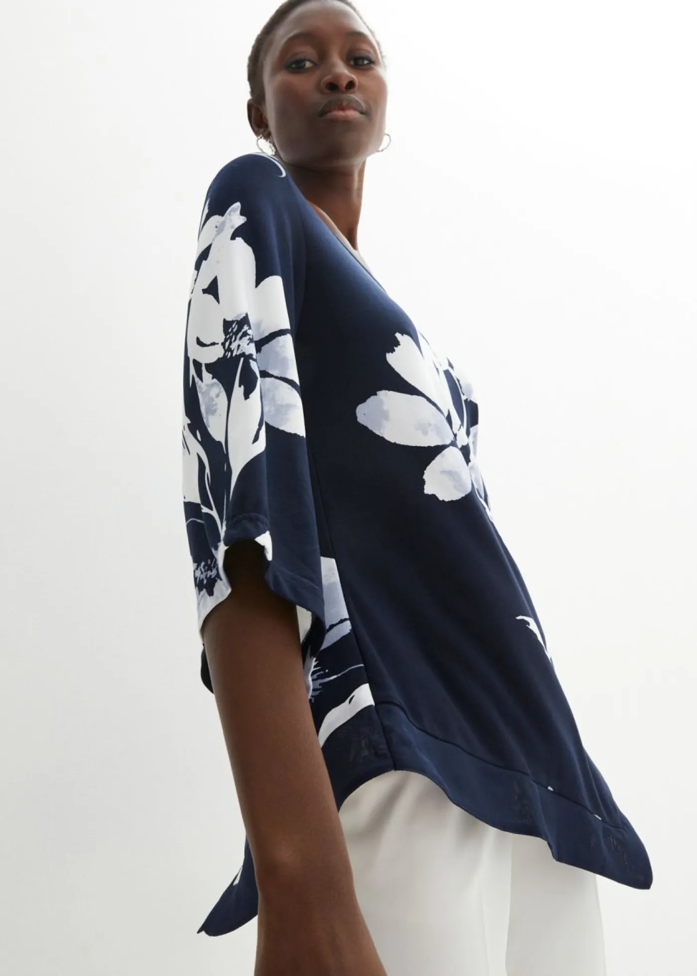 New Túnica con patrón de flores Mujer Camisetas