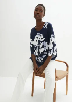 New Túnica con patrón de flores Mujer Camisetas