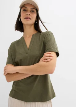 Túnica de algodón orgánico puro Mujer Camisetas