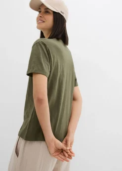 Túnica de algodón orgánico puro Mujer Camisetas