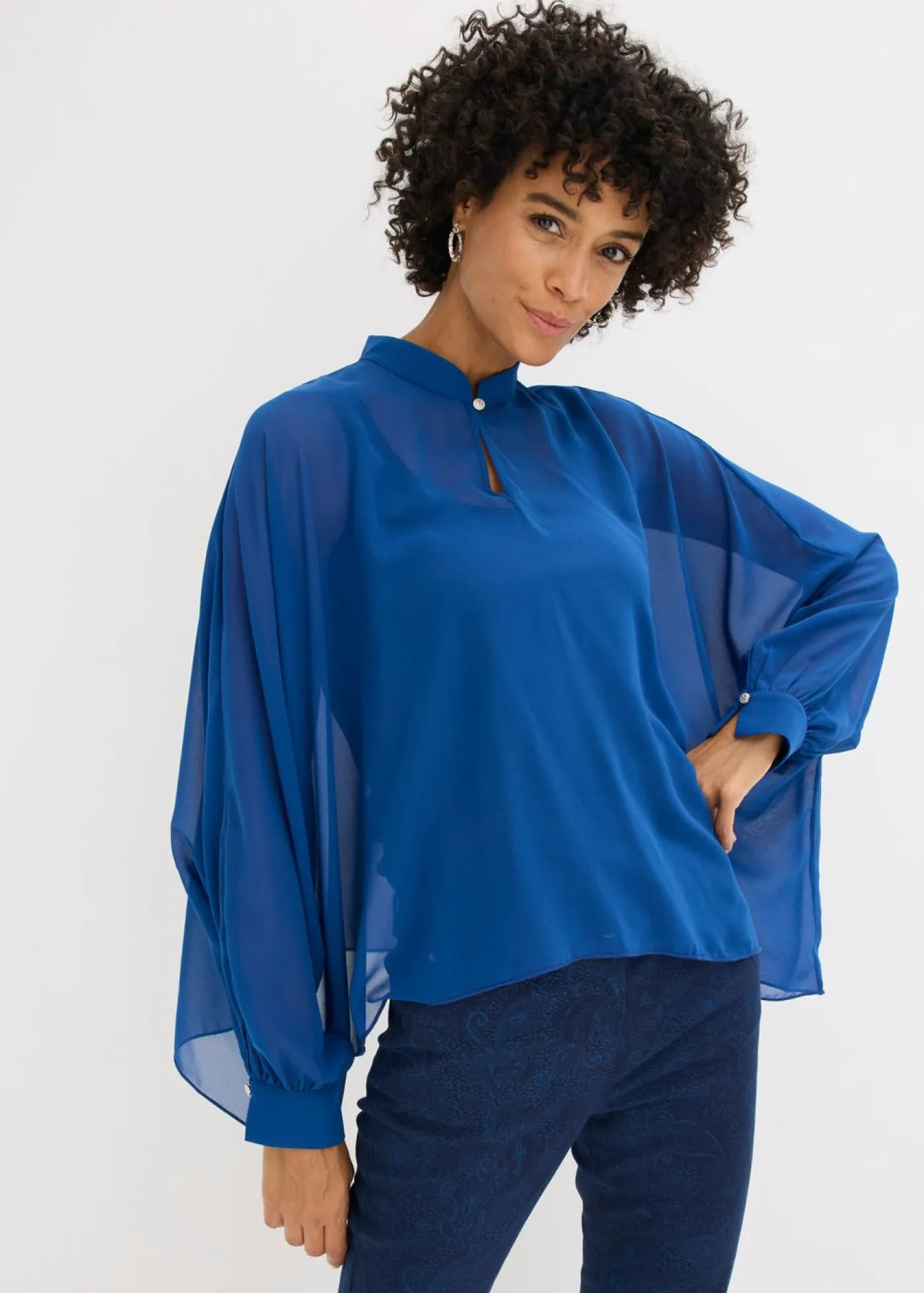 Hot Túnica de gasa Mujer Camisas Y Blusas
