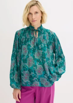 Online Túnica de gasa con patrón paisley Mujer Camisas Y Blusas