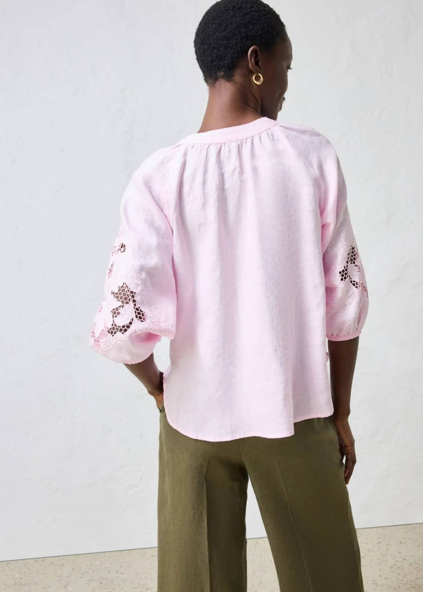 Best Túnica de lino puro Mujer Premium|Camisas Y Blusas