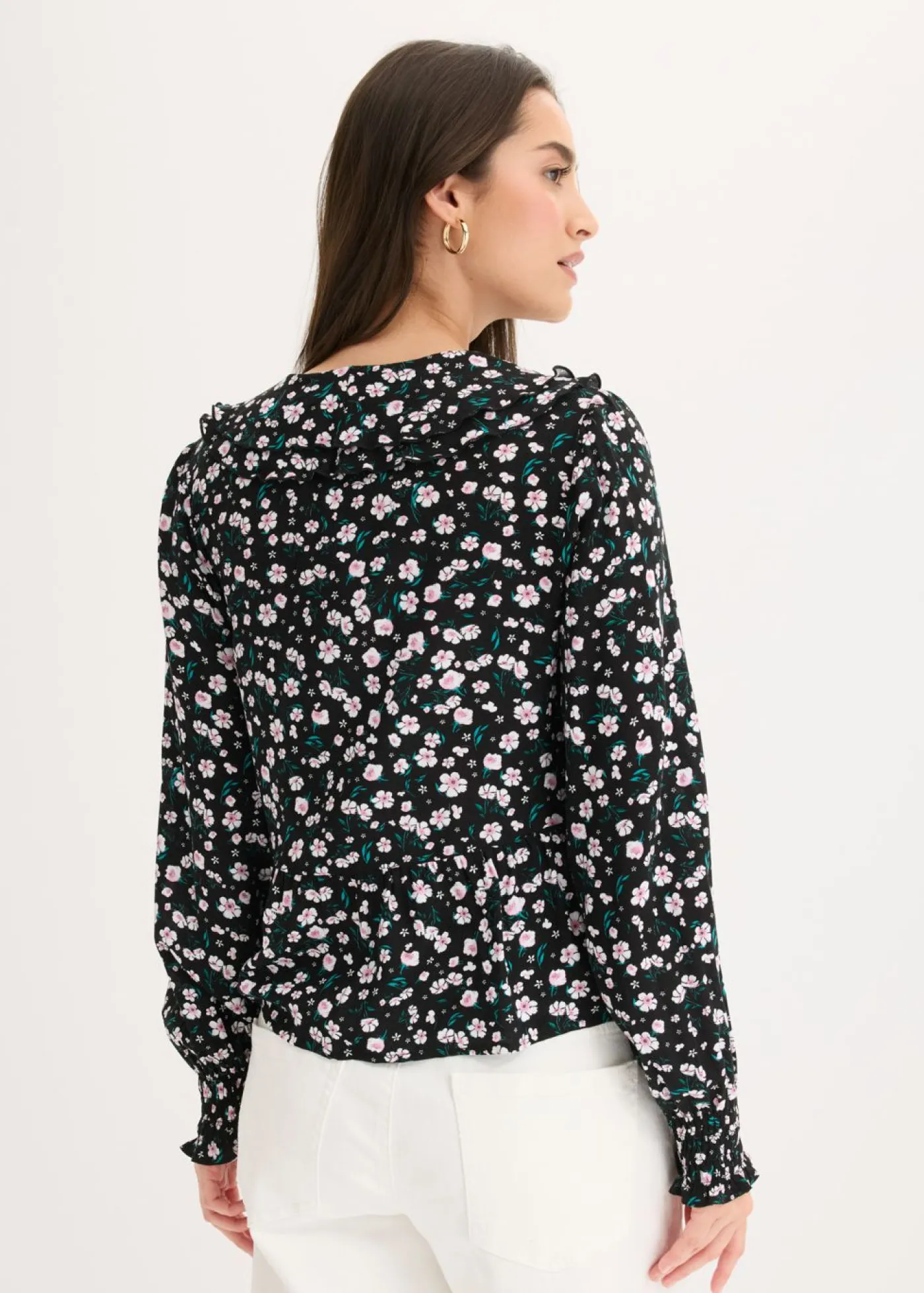 Túnica de mezcla de viscosa fina Mujer Camisas Y Blusas|Novedades