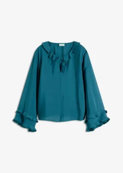 Hot Túnica de mezcla de viscosa fina Mujer Camisas Y Blusas