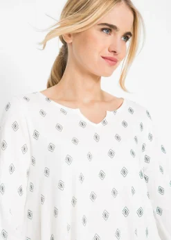 Discount Túnica de mezcla de viscosa y algodón Mujer Camisas Y Blusas