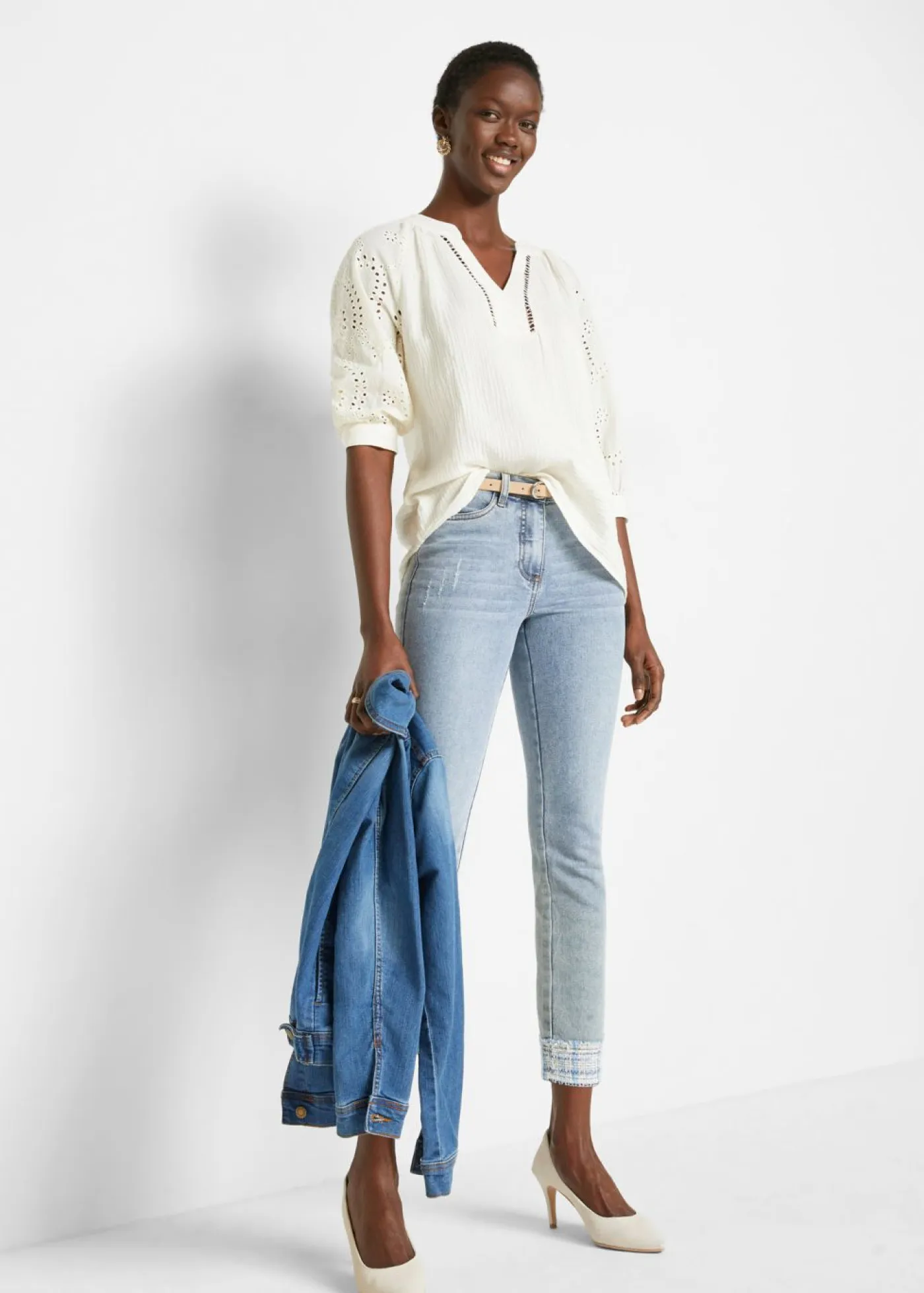 Sale Túnica de muselina ligera Mujer Camisas Y Blusas|Novedades