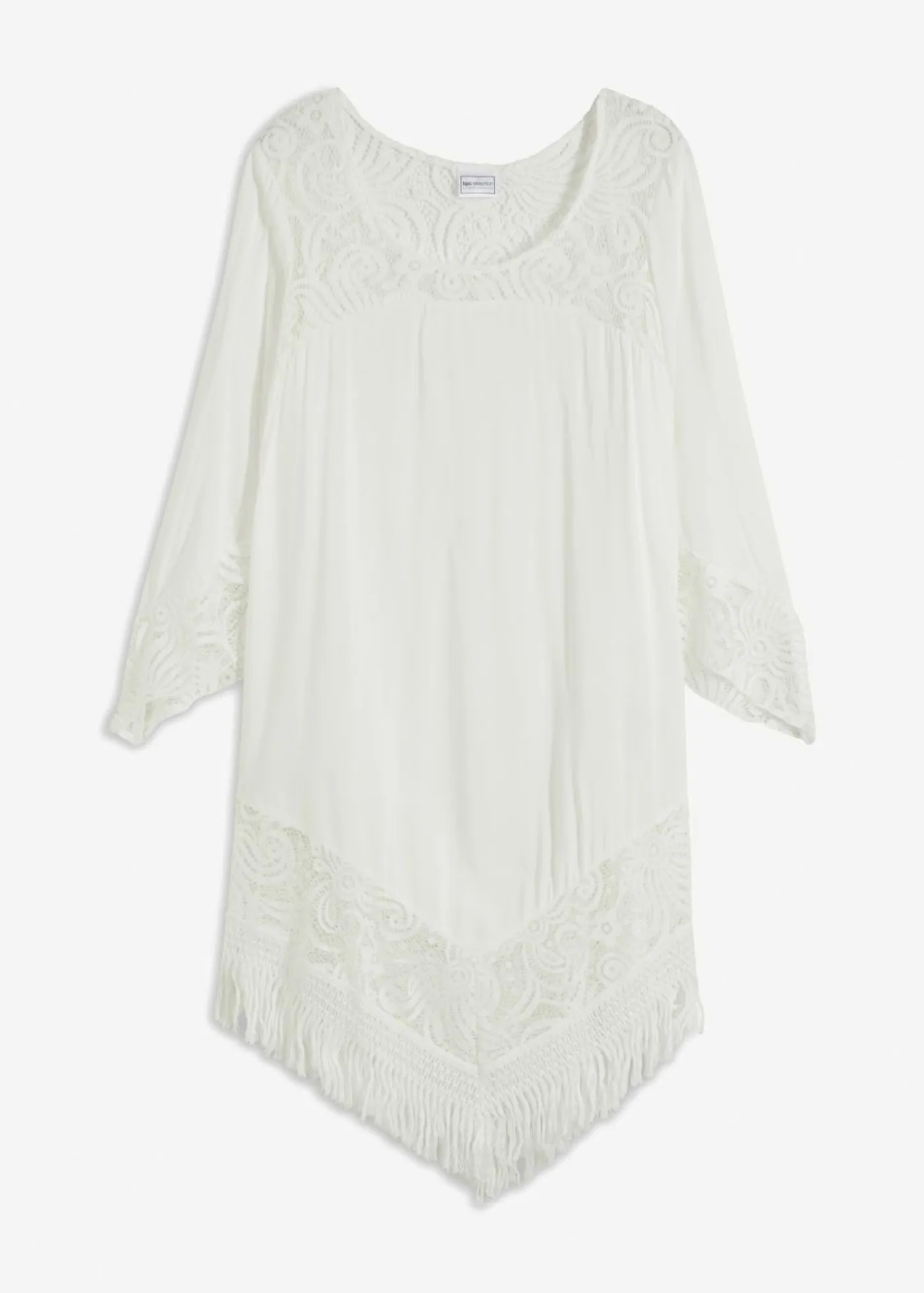 Outlet Túnica de playa con encaje de viscosa Mujer Ropa De Playa|Camisas Y Blusas