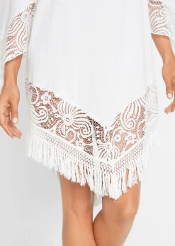 Outlet Túnica de playa con encaje de viscosa Mujer Ropa De Playa|Camisas Y Blusas