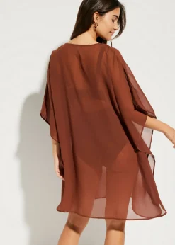 Online Túnica de playa de gasa ligera Mujer Ropa De Playa|Novedades