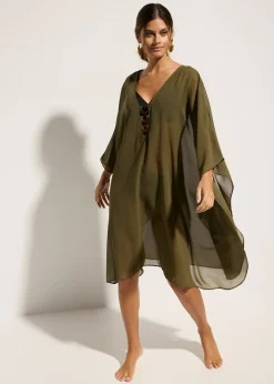 Sale Túnica de playa de gasa ligera Mujer Ropa De Playa|Novedades