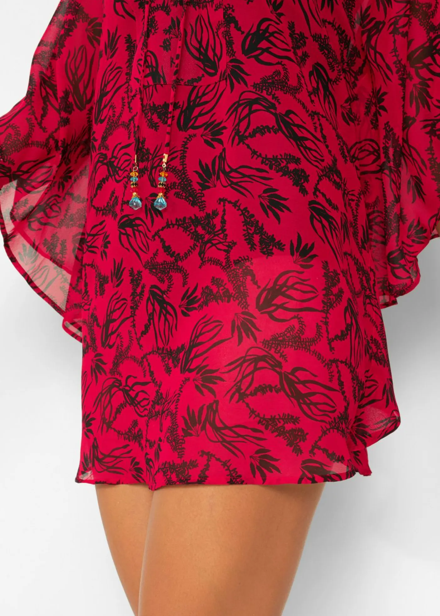 Online Túnica de playa de gasa ligera Mujer Ropa De Playa|Camisas Y Blusas