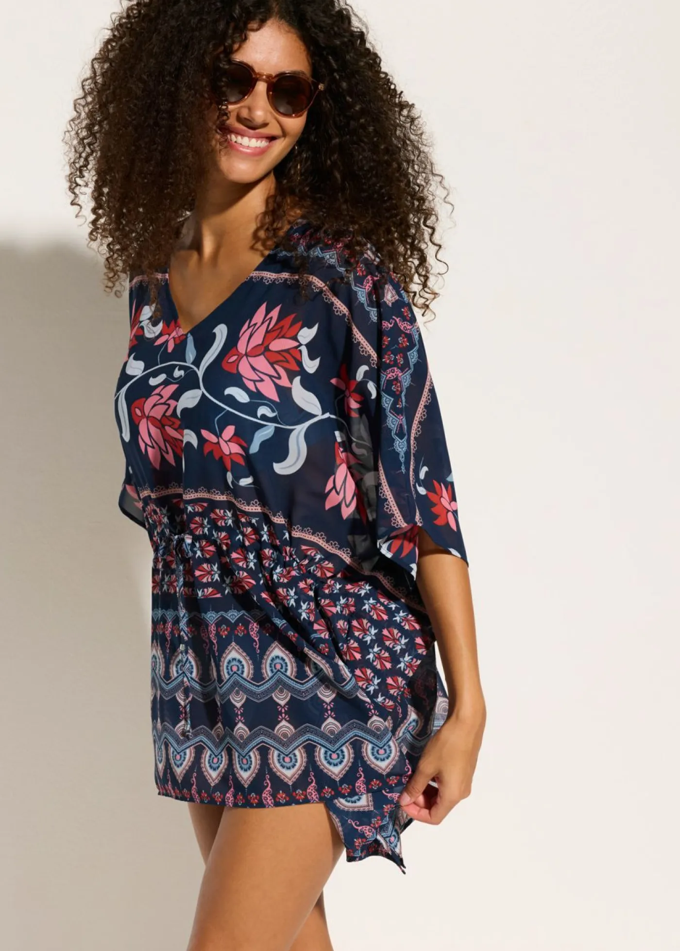Discount Túnica de playa de gasa ligera Mujer Ropa De Playa|Vestidos