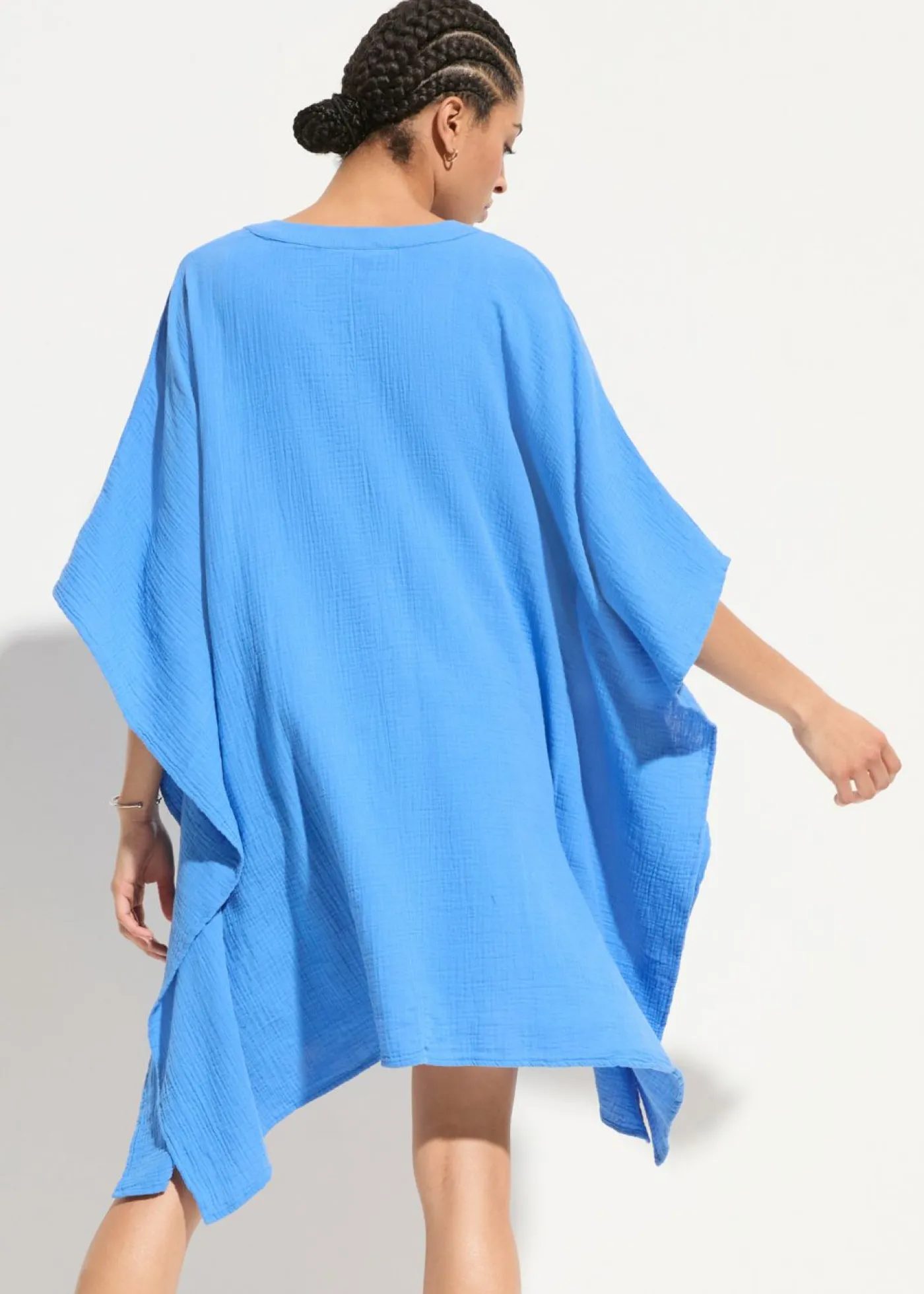Outlet Túnica de playa de muselina vaporosa Mujer Ropa De Playa|Vestidos